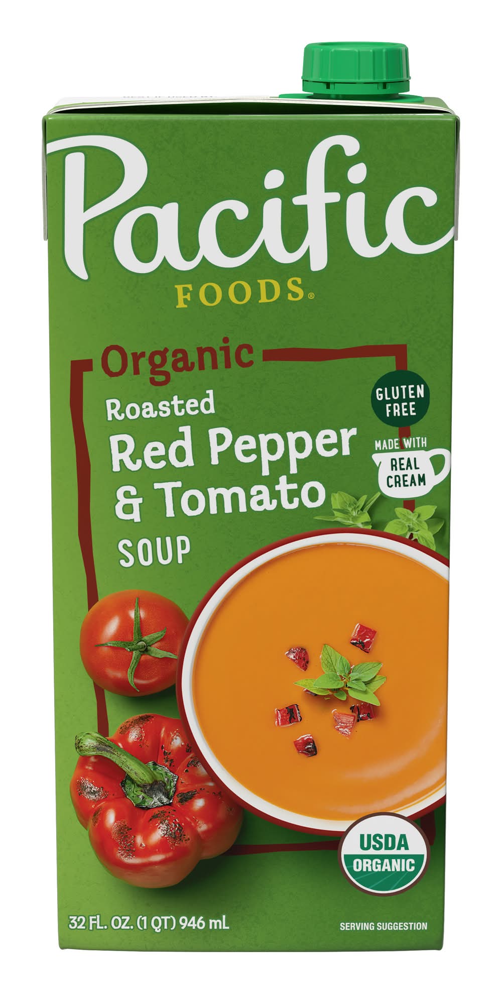 Pacific Foods Organic Roasted Red Pepper & Tomato Soup (32 fl oz)