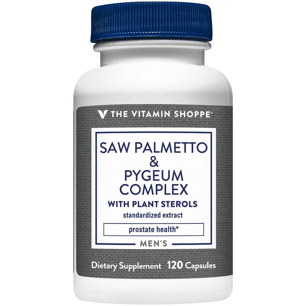 Saw Palmetto & Pygeum Complex With Plant Sterols For Prostate Health (120 Capsules)