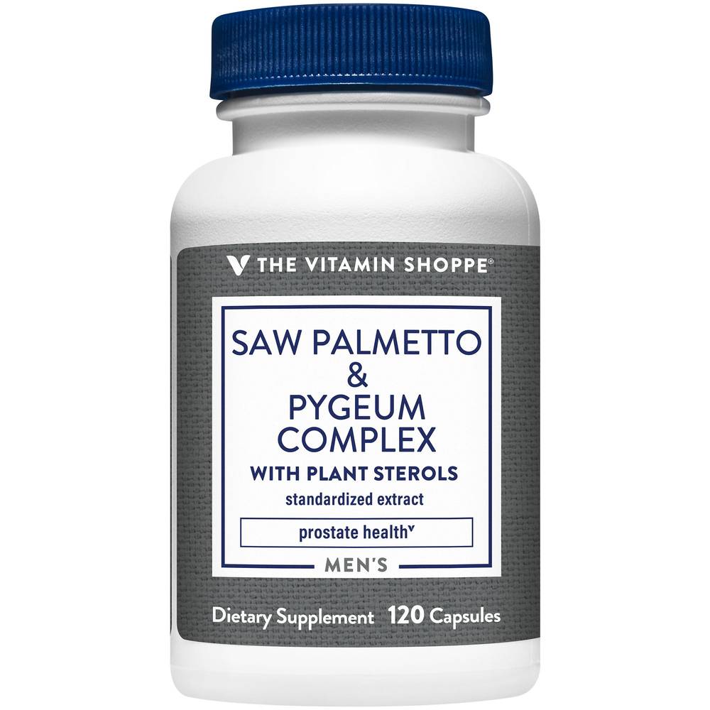 The Vitamin Shoppe Saw Palmetto & Pygeum Complex Men's Capsules (120 ct)