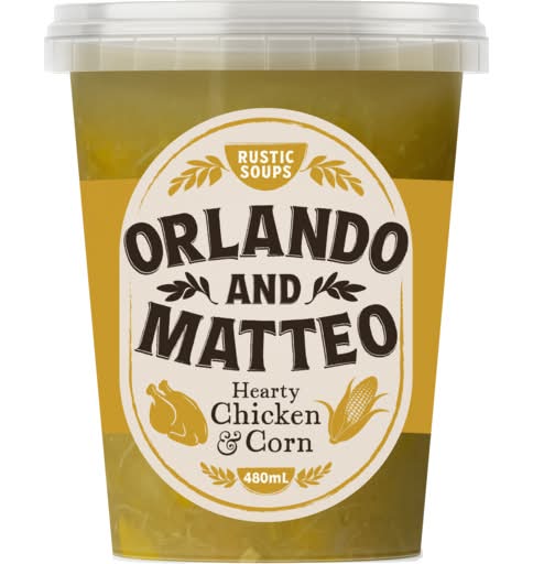 Orlando & Matteo Soup Hearty Chicken 480mL
