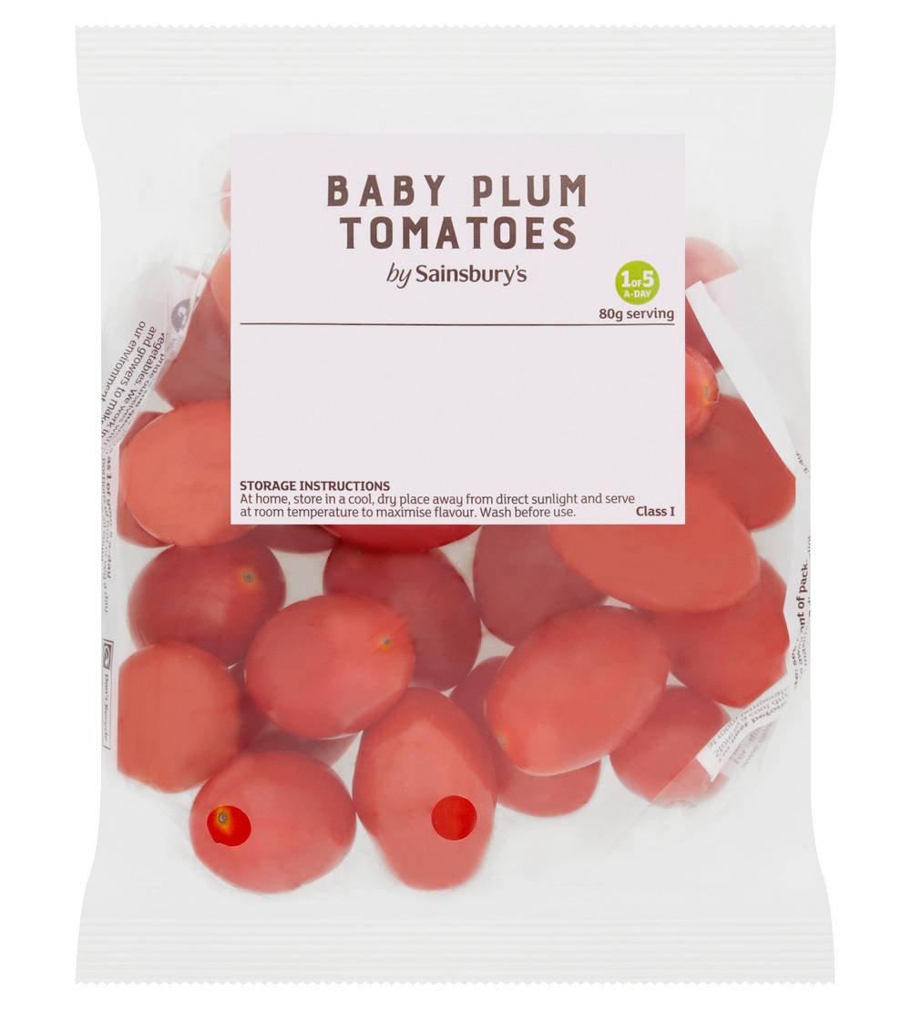 Sainsbury's Baby Plum Tomatoes 325g
