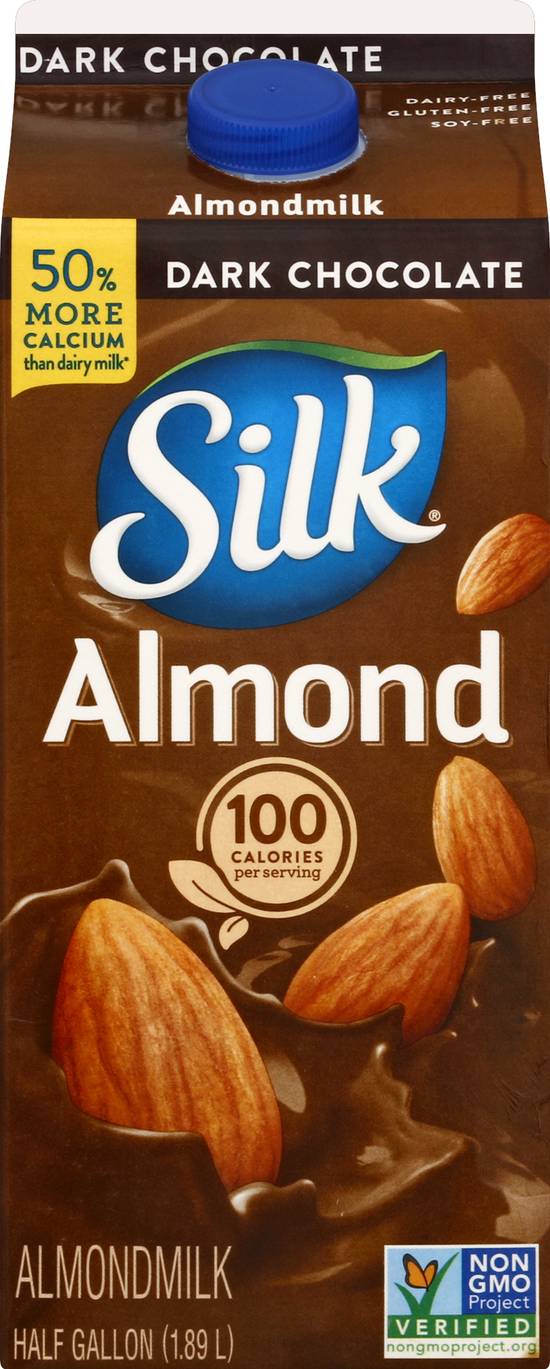 Silk Dairy Free Dark Chocolate Almondmilk (64 fl oz)
