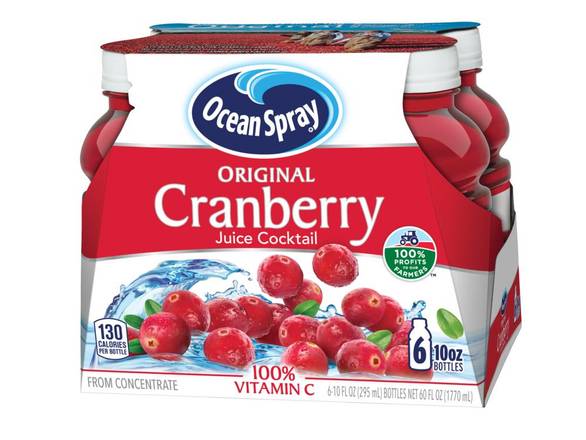 Order Ocean Spray Cranberry Juice Cocktail (6 ct) food online from Rite Aid store, Shawnee on bringmethat.com