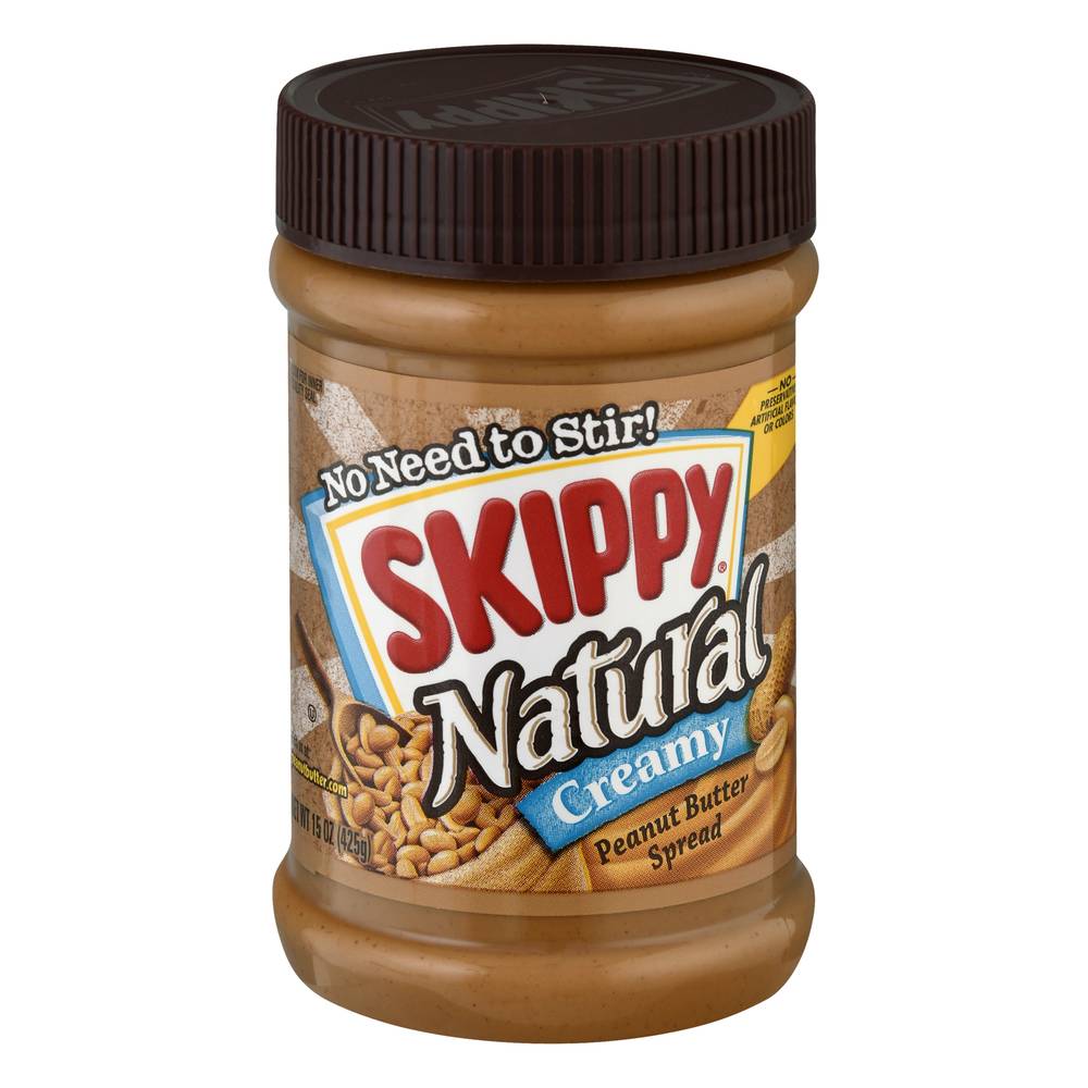 Skippy Natural Creamy Peanut Butter (15 oz)