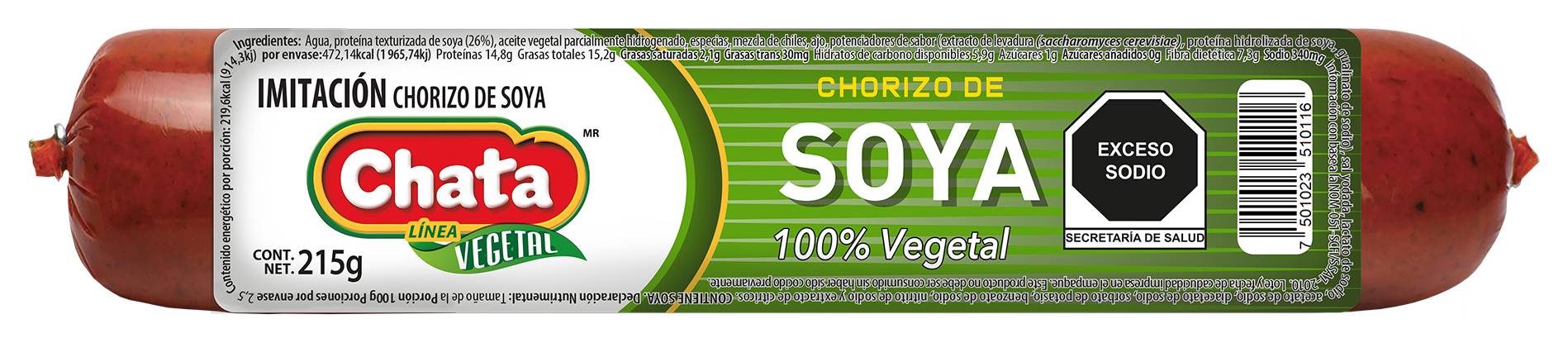 Chata · Chorizo de soya (215 g)