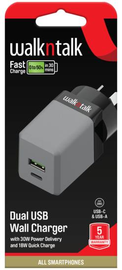 WalknTalk Dual USB Wall Charger