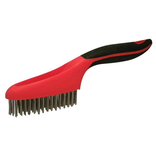 Red Devil's Stainless Steel Wire Brush Can Be Used To Remove Paint, Grime And Scale And Is Most Appropriate For Work On Steel And Iron Workpieces, But May Also Be Used On Wood, Aluminum, Brass And Copper.