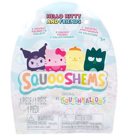 Squishmallows Hello Kitty Squooshems Toys, 2.5 in