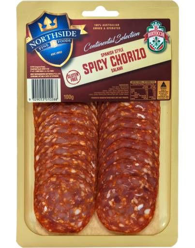 Northside Fine Foods Spicy Chorizo 100g