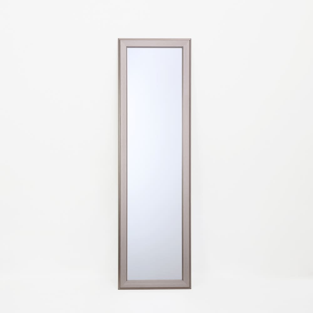 Style Selections 15.5-in W x 51.5-in H Rectangle Silver Framed Full Length Door Mirror