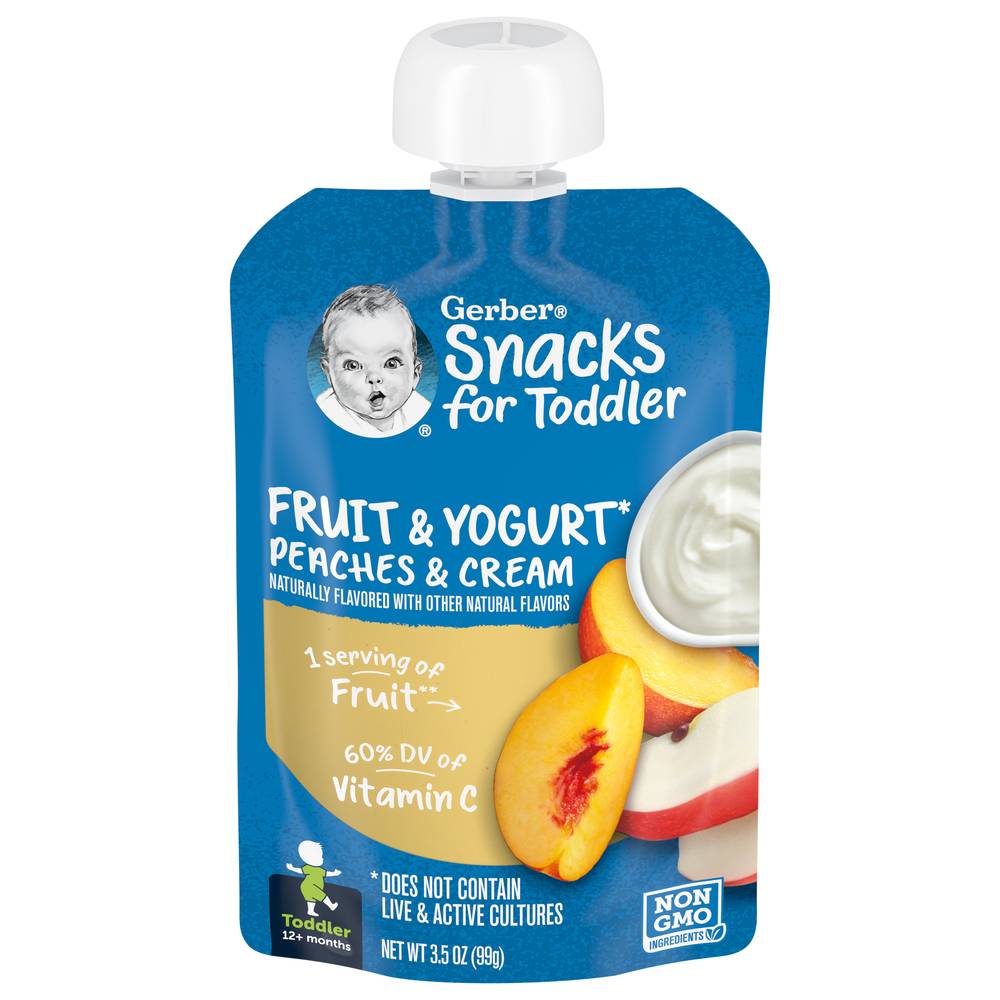 Gerber Fruit & Yogurt Peaches and Cream (3.5 oz)