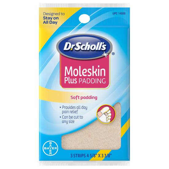Dr. Scholl's Plus Padding Moleskin ( 3 ct)