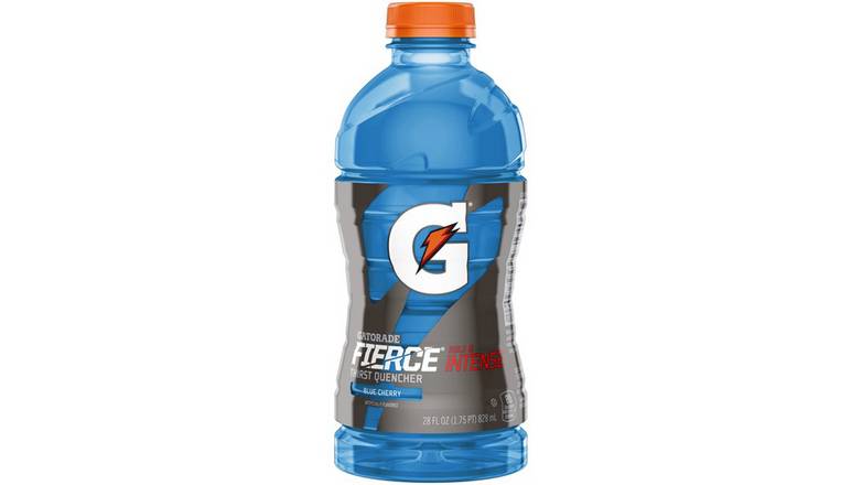 Gatorade Fierce Blue Cherry 28 Fluid Ounce Plastic Bottle