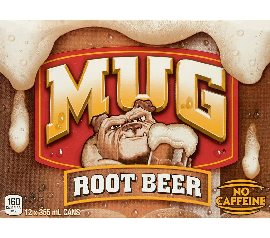 Mug No Caffeine Soft Drink Root Beer (12 x 355 ml)