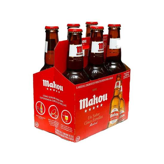 Cerveza MAHOU 0,0 Tostada 33 cl Pack 24 latas - Comercial Garcia Gonzalez