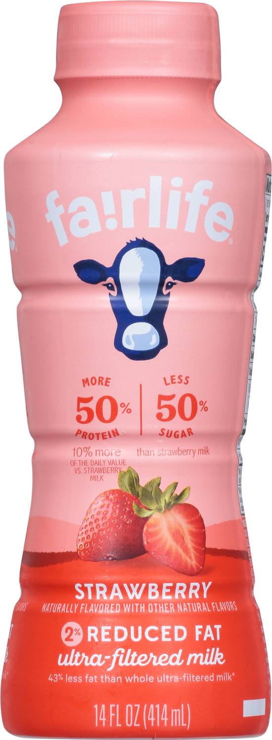 Fairlife Reduced Fat Ultra Filtered Milk (414 ml) (strawberry)