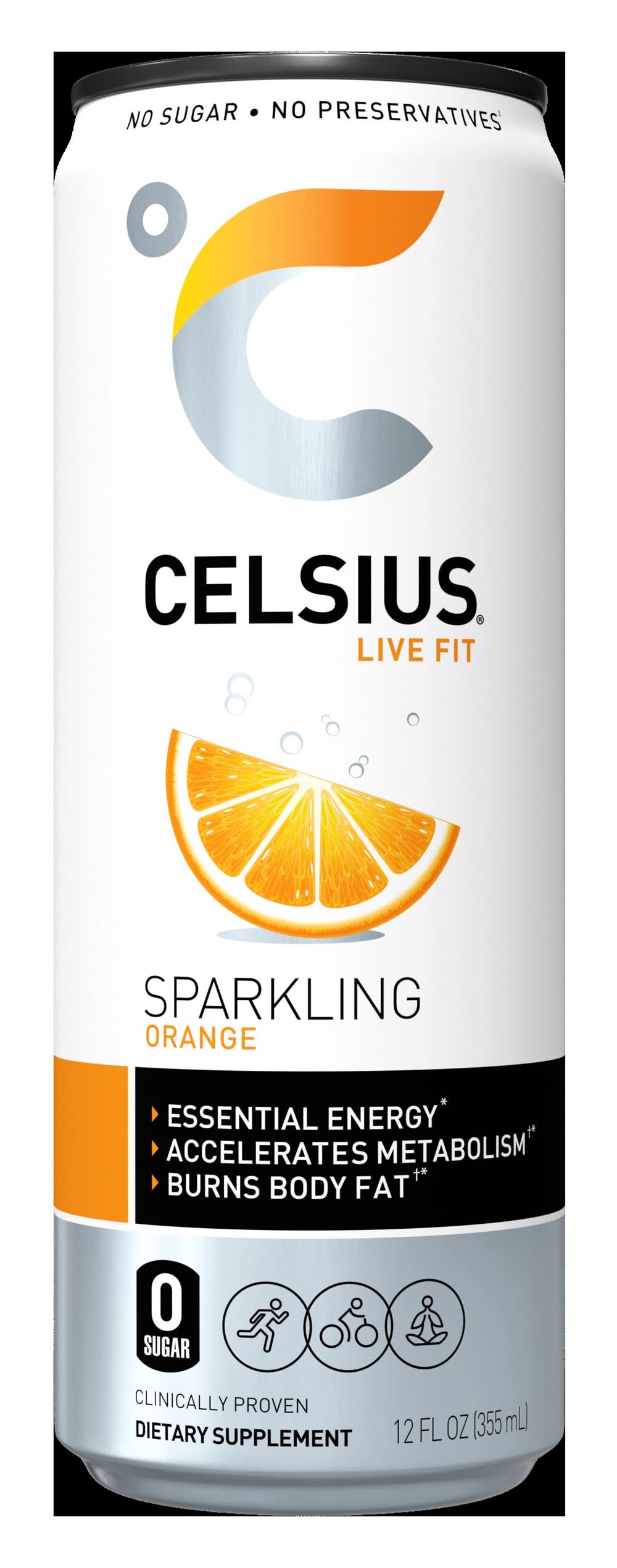 Celsius 12 - fl oz Sparkling Orange Energy Drink