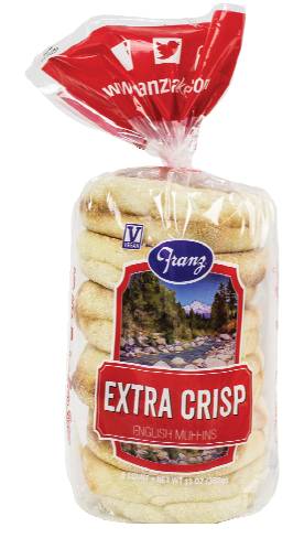 Franz Extra Crisp English Muffins 6 Pack