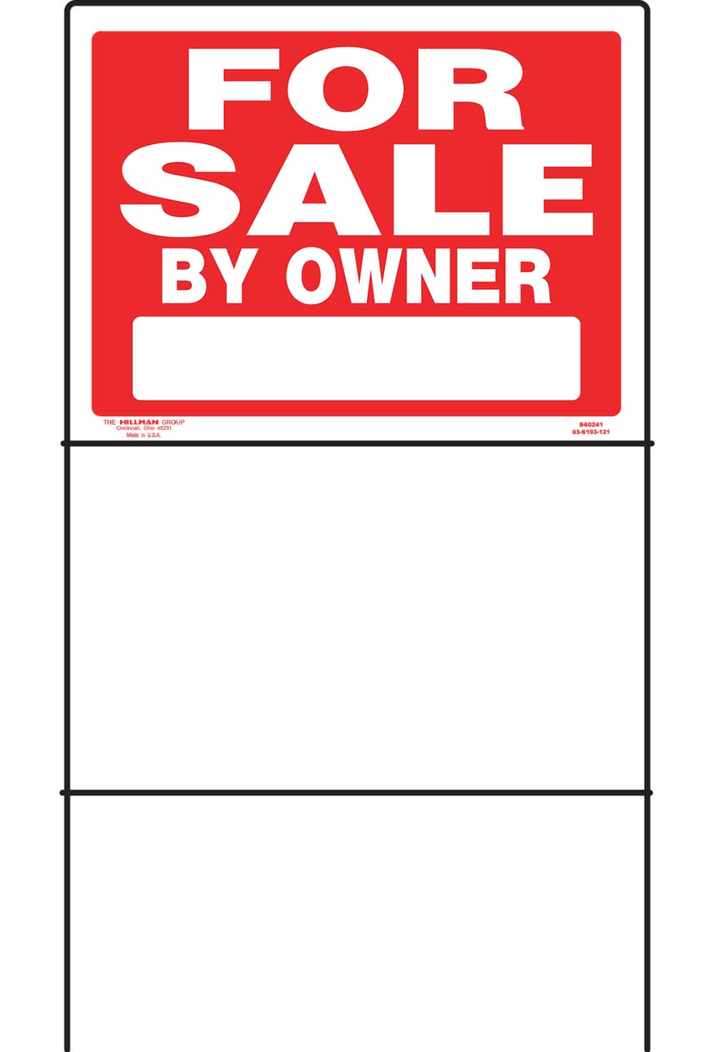 Hillman English Red For Sale Sign 18 In. H X 24 In. W