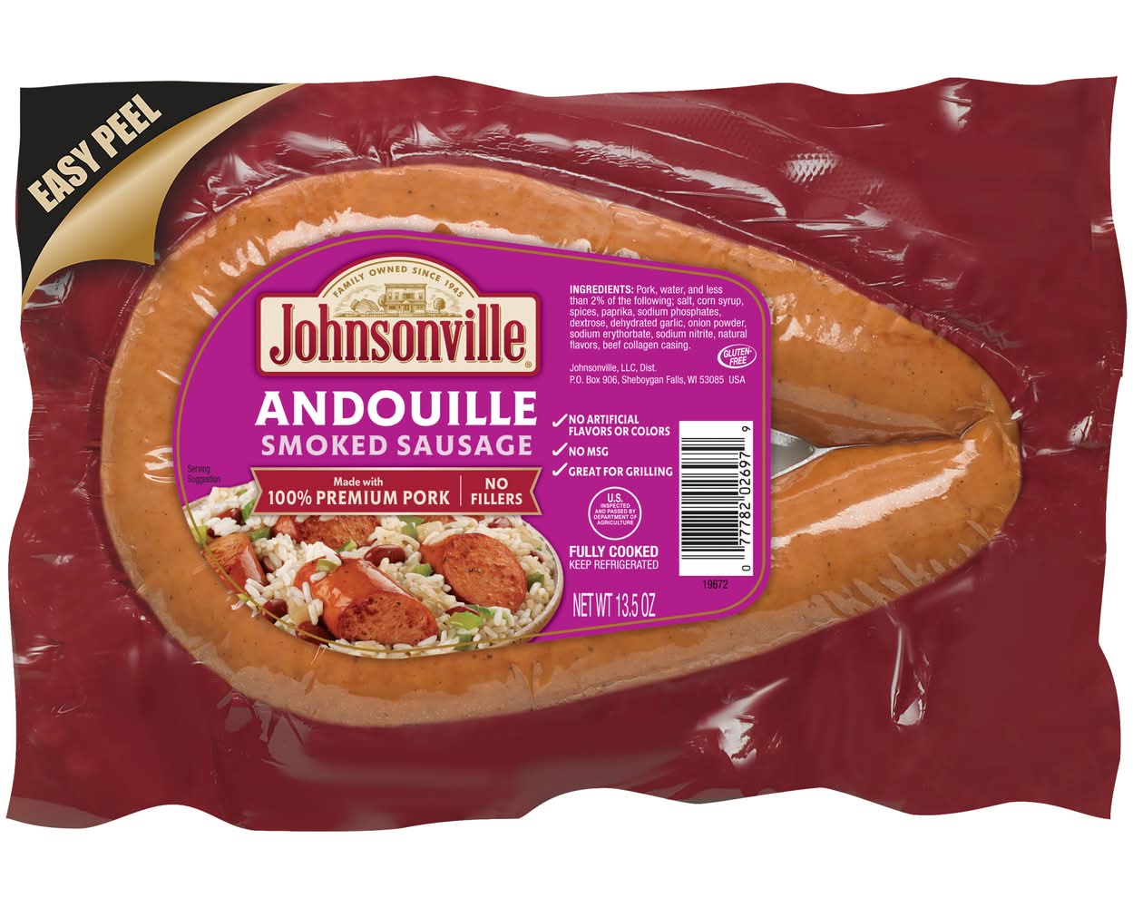 Johnsonville Andouille Smoked Sausage (13.5 oz)