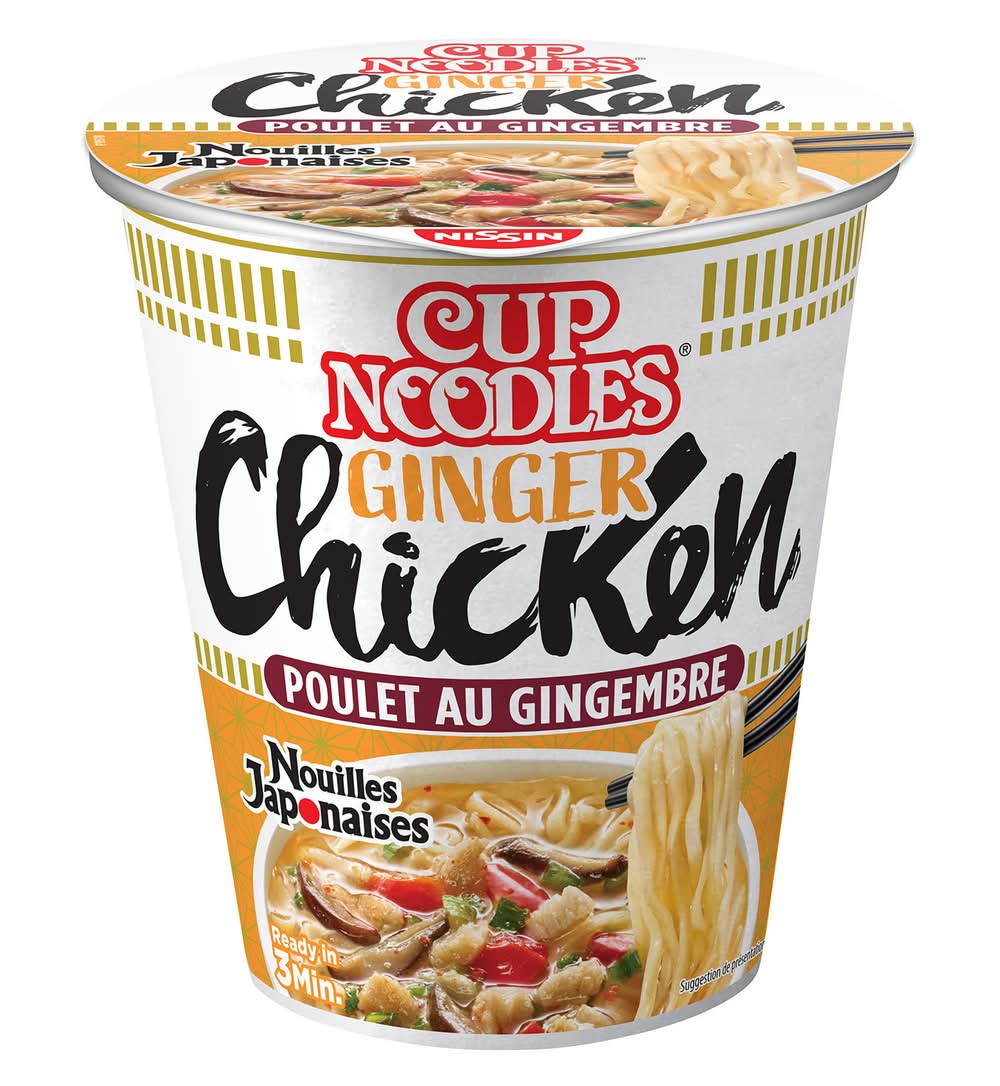 Nissin - Soupe de nouilles instantanée, poulet - gingembre (63g)