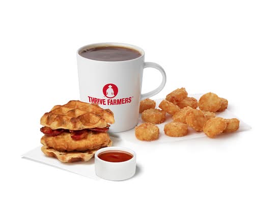 Chicken & Waffles Breakfast Sandwich w/ Chick-fil-A® Filet Meal