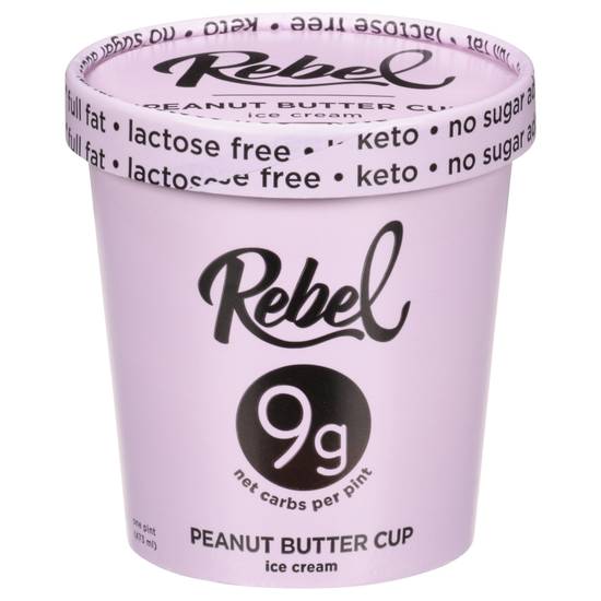 Rebel Keto Peanut Butter Fudge Ice Cream (1 pint)