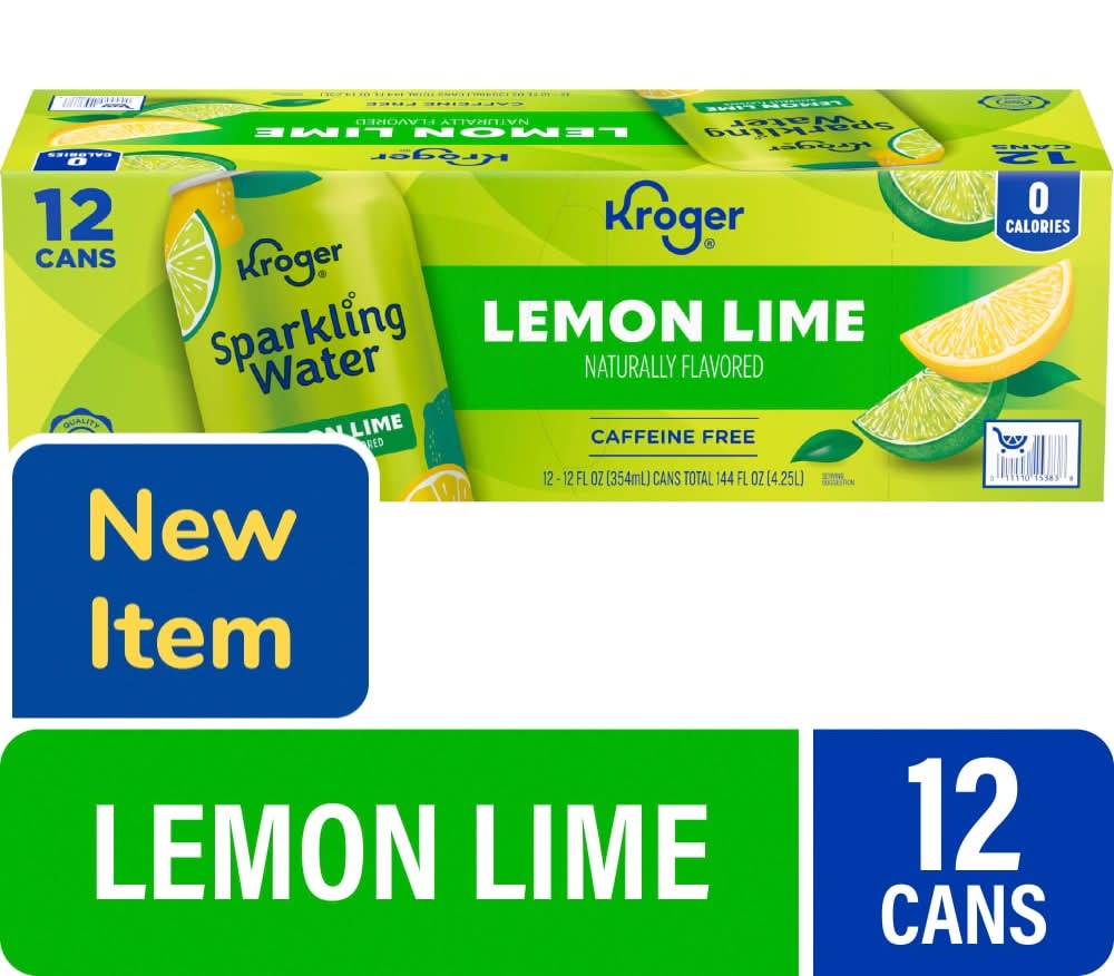Kroger® Caffeine Free Lemon Lime Sparkling Water