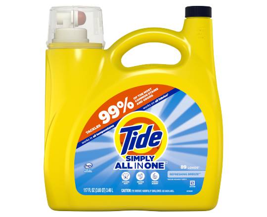 Tide Simply All in One Liquid Detergent Refreshing Breeze