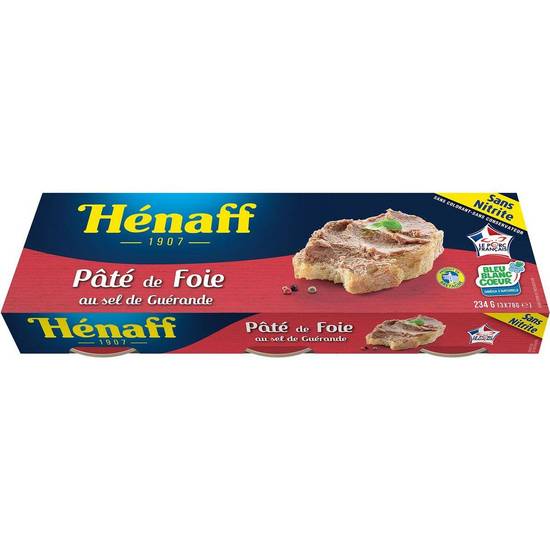 HENAFF Pâté de foie 3x78 G