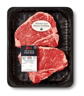 USDA Choice Angus Beef T-Bone Steak (3.67 lbs, 2 ct)