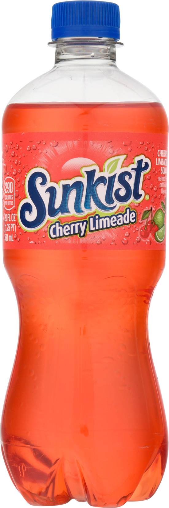 Sunkist Cherry Limeade Soda (20 fl oz)