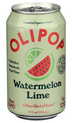 Olipop Watermelon Lime Prebiotic Sparkling Tonic