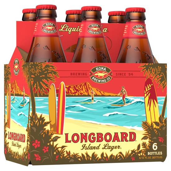Kona Brewing Co. Longboard Island Lager Beer (6 ct, 12 fl oz)