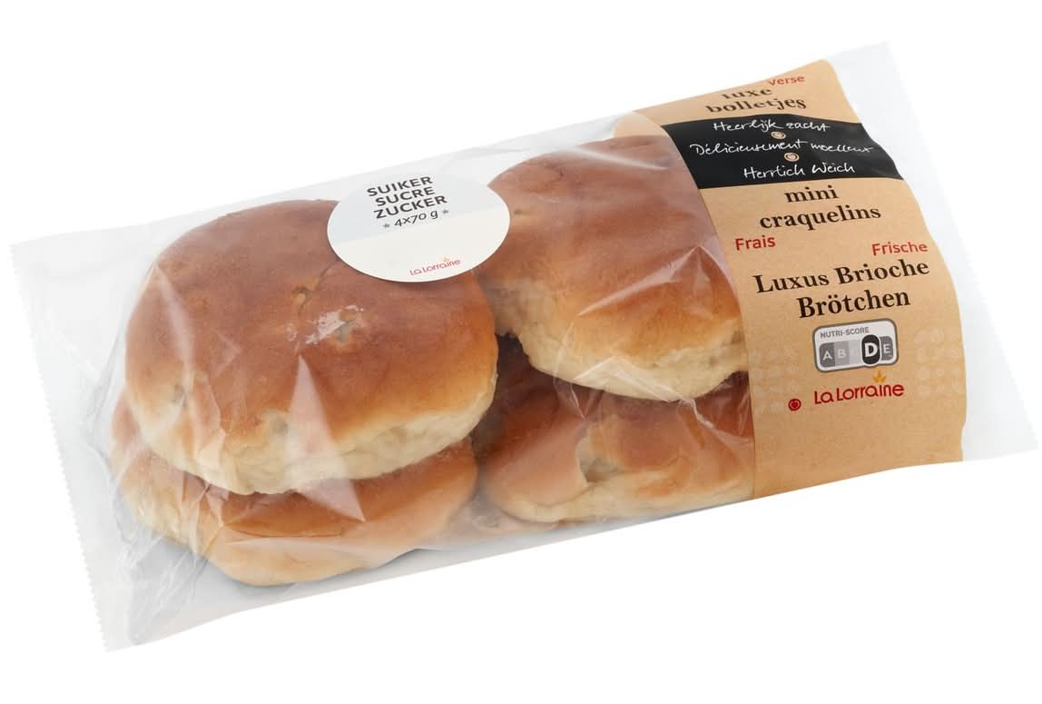 La Lorraine Mini Craquelins Frais Sucre 4 x 70 g