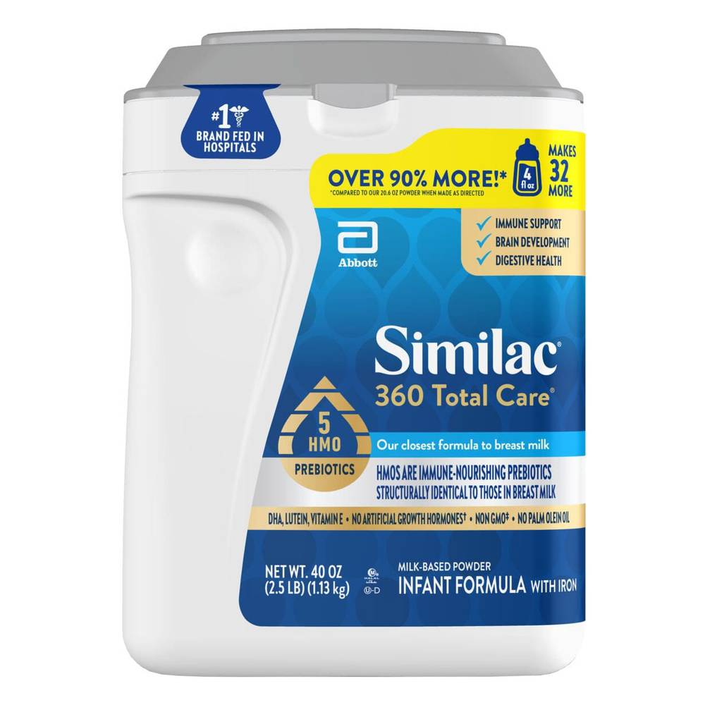 Similac 360 Total Care Infant Formula Powder (40 oz)