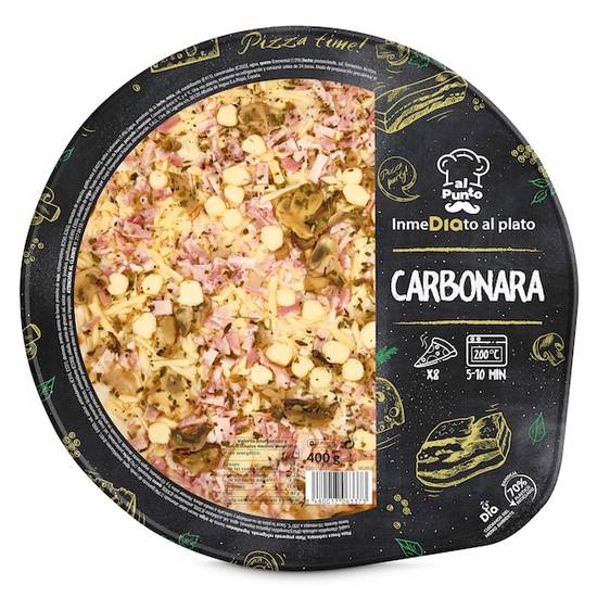 Pizza carbonara Al Punto bandeja 400 g