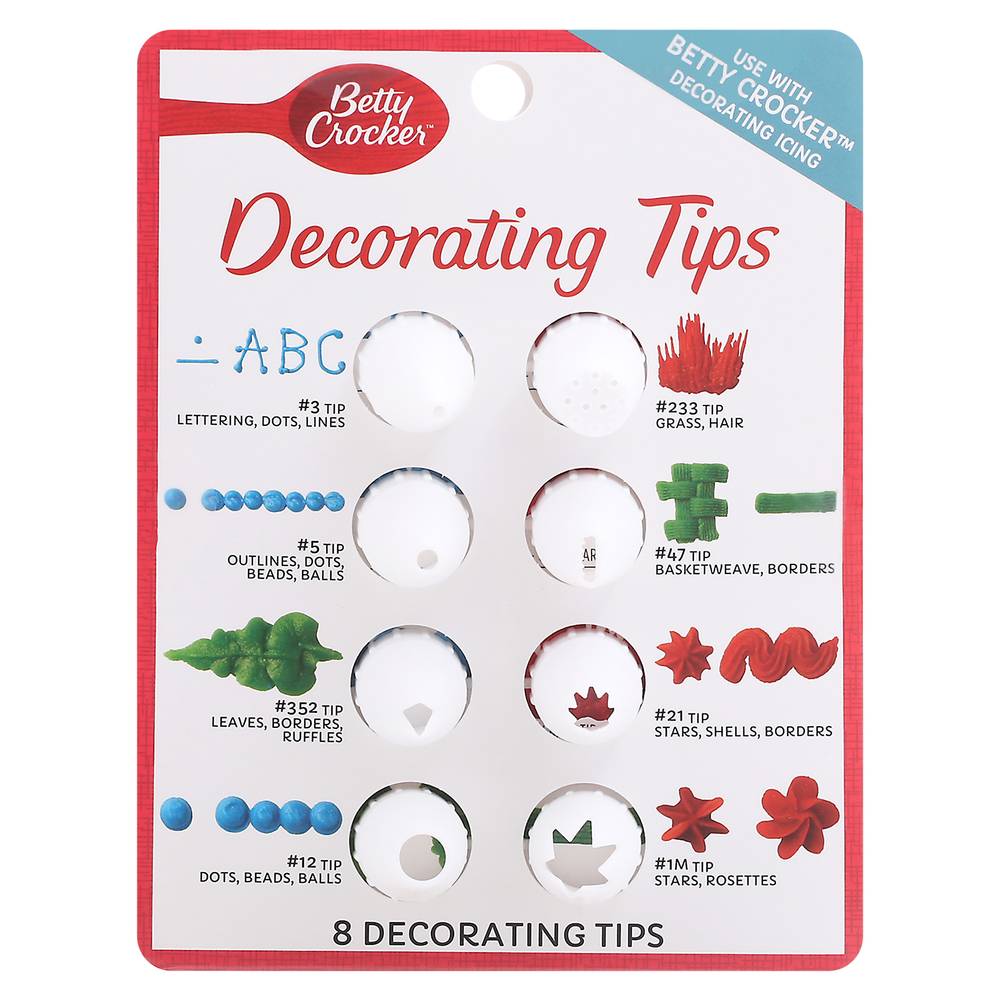 Betty Crocker Decorating Tips (0.9 oz)