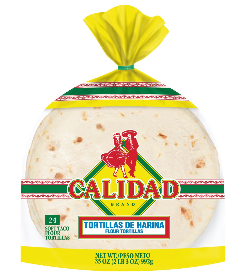 Calidad Flour Tortillas (35 oz, 24 ct)