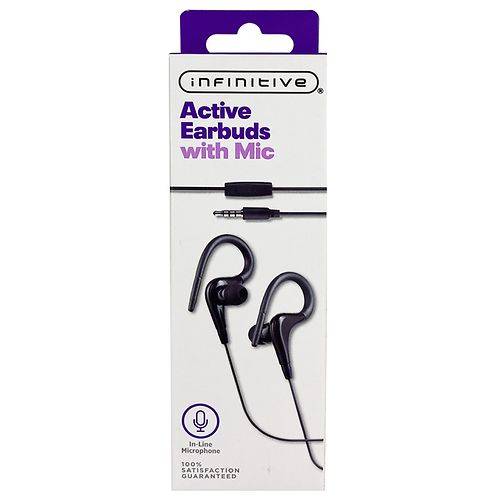 Infinitive Active Earbuds with Mic - 1.0 ea