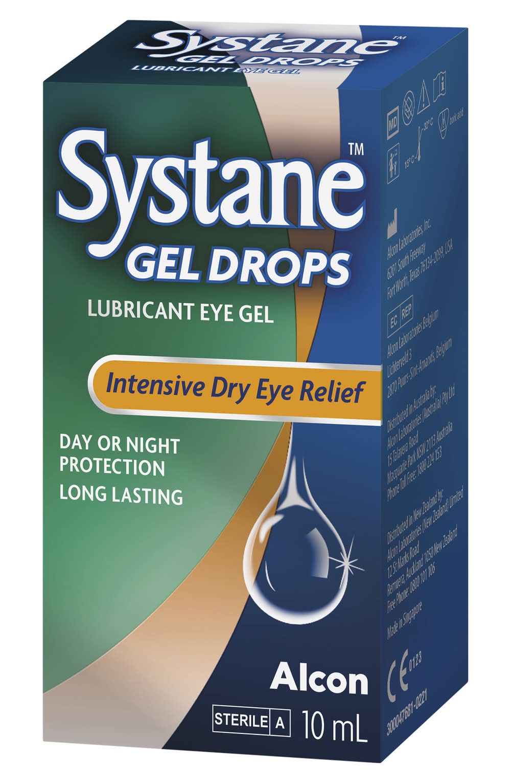lubricant eye gel drops Refresh Optive Gel Drops Extended Therapy Lubricant Eye Gel, 0.33 fl oz main image 0