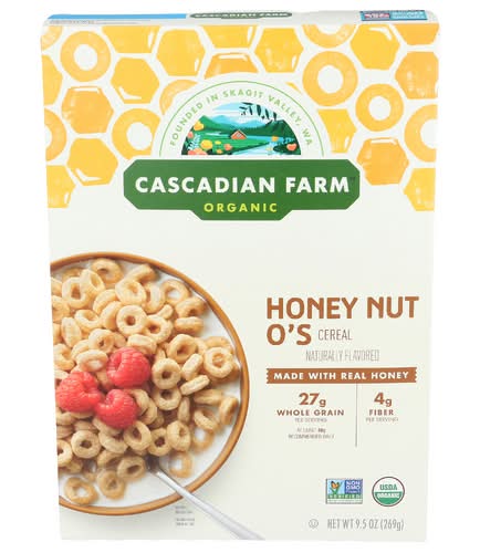 Cascadian Farm Organic Honey Nut O's Cereal