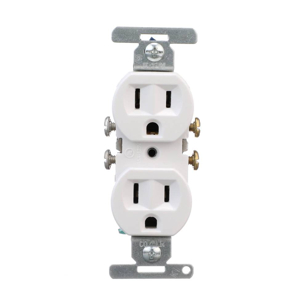 Eaton 15-Amp 125-volt Residential Duplex Outlet, White | 5270W-SP-LW