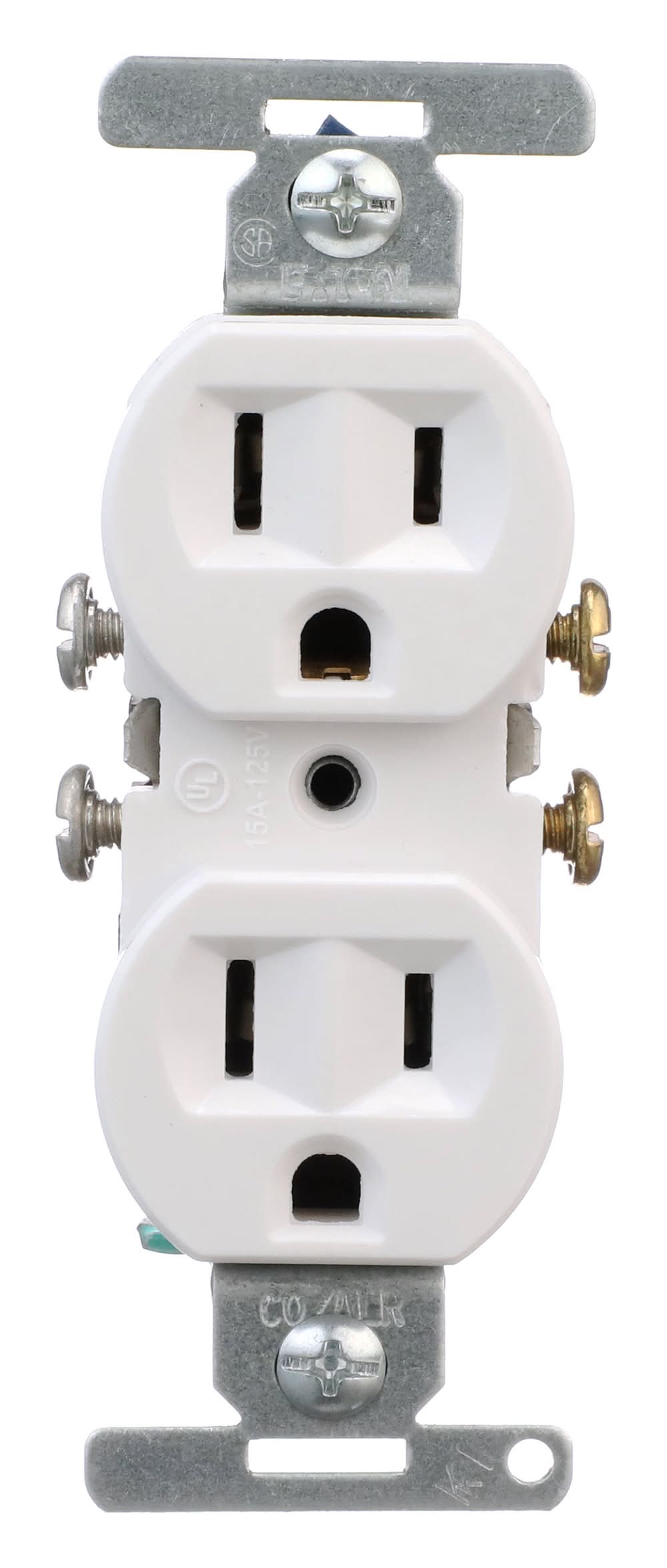 Eaton 15 -Amp 125-volt Residential Duplex Outlet , White
