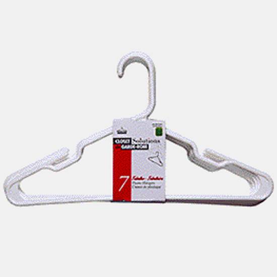 Maurice White Plastic Hangers, 7 Pack (##)
