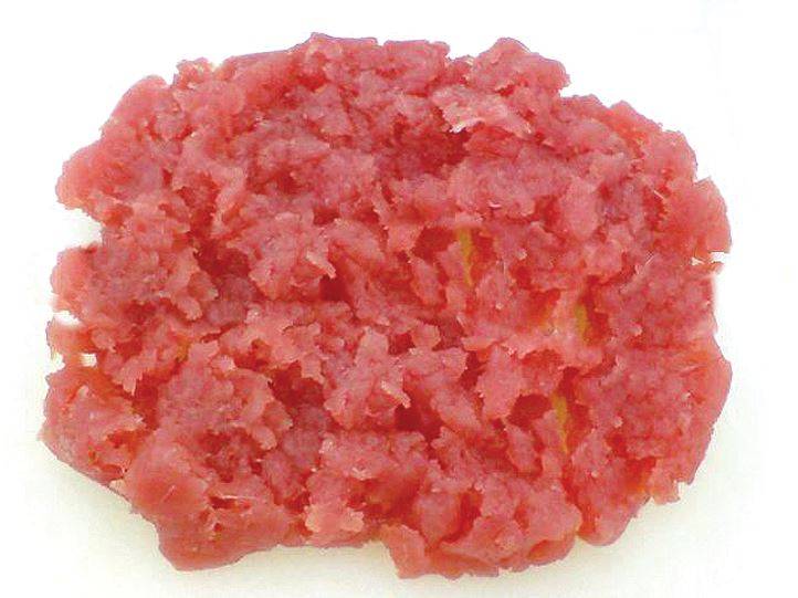 Frozen Ground Yellowfin Ahi Tuna- Sushi Grade- 1 lb