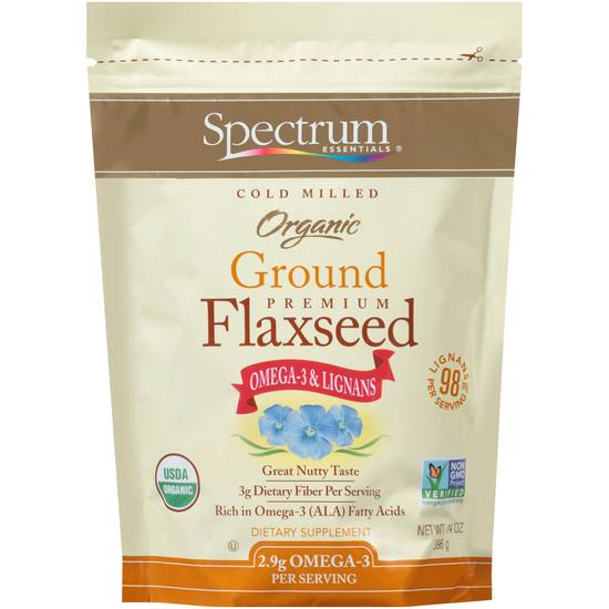 Spectrum Organic Ground Flaxseed Supplement (14 oz)