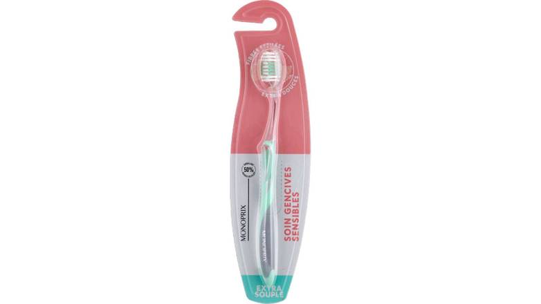 Monoprix Brosse à dents sensitive Blister 1 brosse