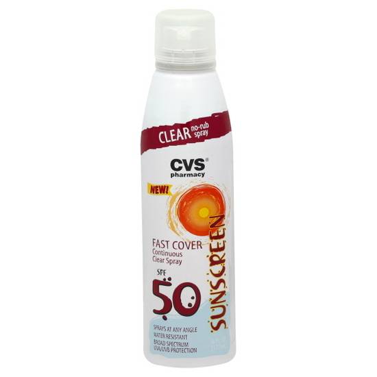 Cvs Pharmacy Fast Cover Continuous Spray Spf 50 Sunscreen