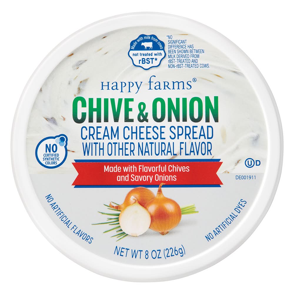 Happy Farms Soft Spread Cream Cheese, Onion & Chive (8 oz)